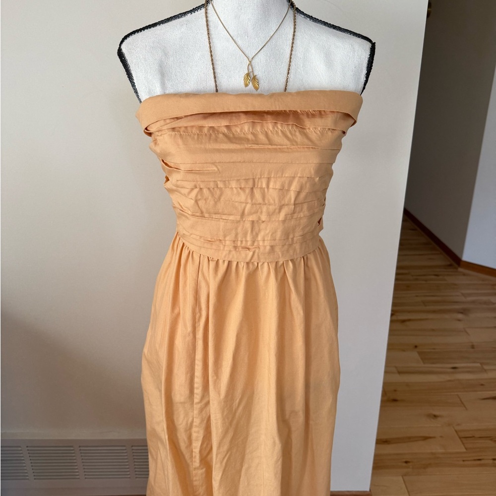 Abercrombie & Fitch Strapless Coral Dress